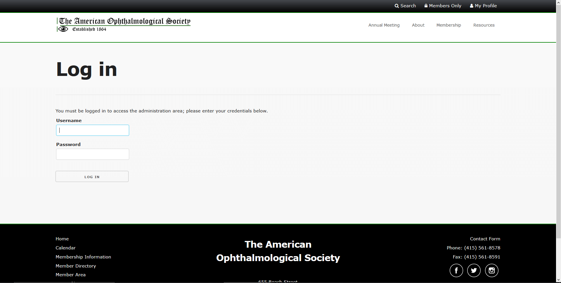 association website login